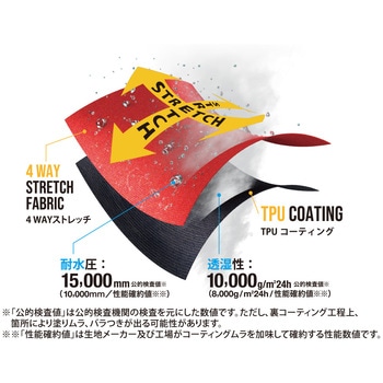 4WAYストレッチレインジャケット コーコス信岡