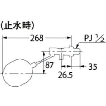 6602-13 新案ボールタップ 1個 カクダイ 【通販モノタロウ】