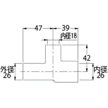 682-015 塩ビヘッダー用チーズ 1個 カクダイ 【通販サイトMonotaRO】