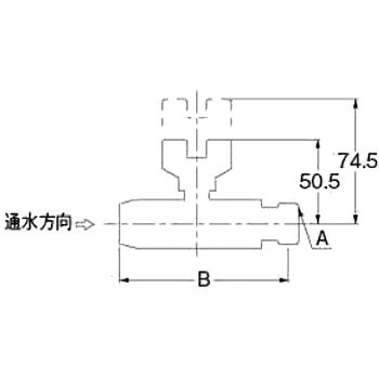 メタカポリ逆止弁つきボールバルブ(ワンタッチ) カクダイ