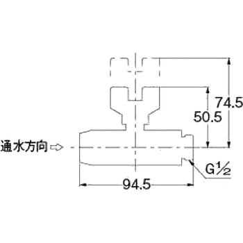 メタカポリ逆止弁つきボールバルブ(ワンタッチ) カクダイ