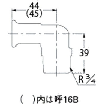 JKロック外ネジエルボアダプター(ワンタッチ) カクダイ