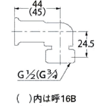 JKロックユニオンエルボアダプター(ワンタッチ) カクダイ