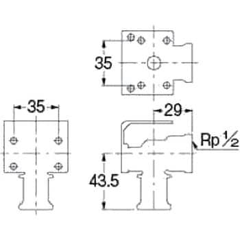 610-023-10A JKロック両座付給水栓エルボ(ワンタッチ) 1個 カクダイ