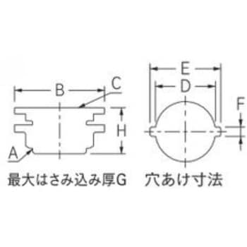 6222-25 ステンレスタンク取付金具 1個 カクダイ 【通販サイトMonotaRO】