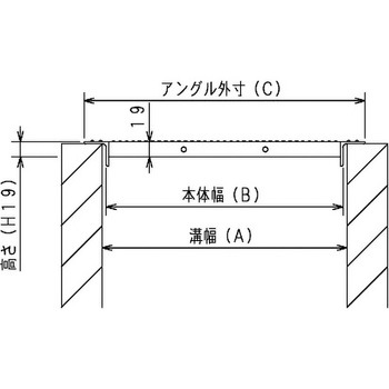 長さ600mmみぞぶたノンスリップ イズミ