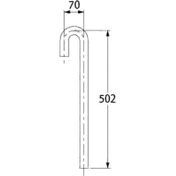 4356-32 ステッキ管 カクダイ 呼び32 4356-32 - 【通販モノタロウ】