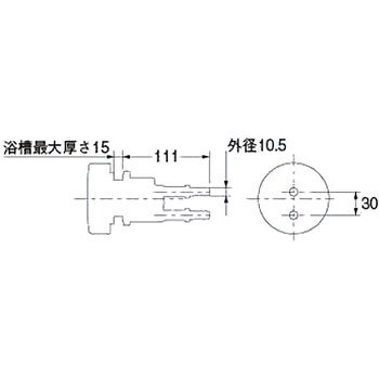 415-001 一口循環金具(ペア耐熱管用) 10Aシリーズ 1個 カクダイ 【通販