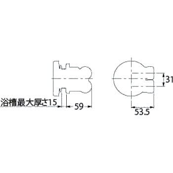 415-105 一口循環金具(ワンロック式) 13Aシリーズ 1個 カクダイ 【通販