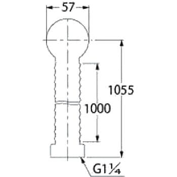 オーバーフロー用ホース 30×1.0M カクダイ