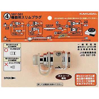 587-501 機器用スリムプラグ 1個 カクダイ 【通販モノタロウ】