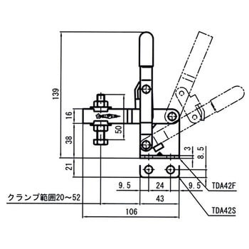 下方押え型トグルクランプ(垂直ハンドル式) スーパーツール