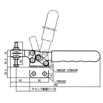 下方押え型トグルクランプ(水平ハンドル式) スーパーツール