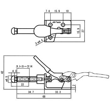 Ridiculous Machine Tools トグルクランプ RT1016-10 トグルクランプ