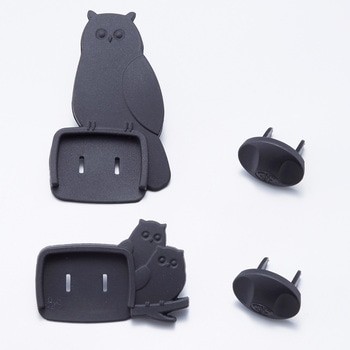 ふくろうのコンセントカバー2個組A スマイルキッズ