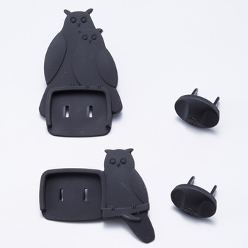 ふくろうのコンセントカバー2個組B スマイルキッズ