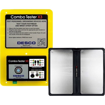 リストストラップ&シューズチェッカー デュアルフットプレート付き DESCO