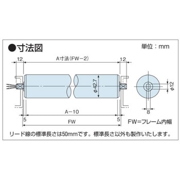 スチール製モータローラ Φ42.7 PSP型