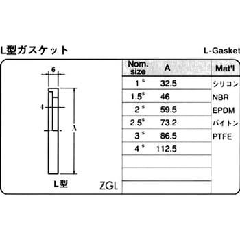 サニタリーユニオンガスケットL型 フジトク