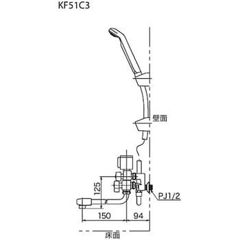 KF51C3 ソーラー2ハンドルシャワー(併用形) KF51C3 KVK 浴室用