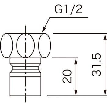 洗たく機ニップル(G1/2) KVK