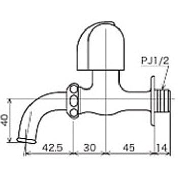 吐水口回転形水栓(節水チップ内蔵型) K11E KVK