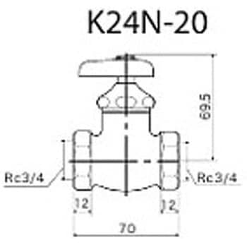 B型鉄管用短胴甲止水栓 KVK