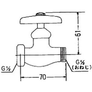 片ナット付止水栓 KVK