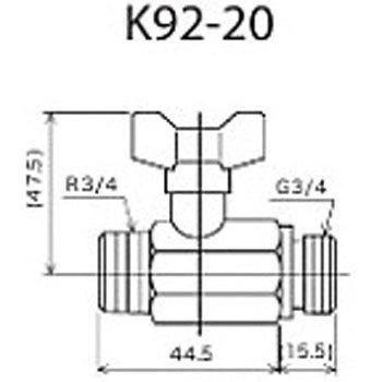 ボールバルブ K92 KVK