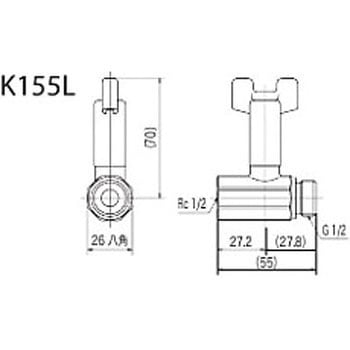 ボールバルブ 首長ハンドル仕様 KVK