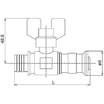 バルブ付ファスナーアダプター(分岐用) - KVK