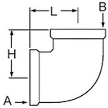 異径エルボ20(3/4)×13(1/2) KVK