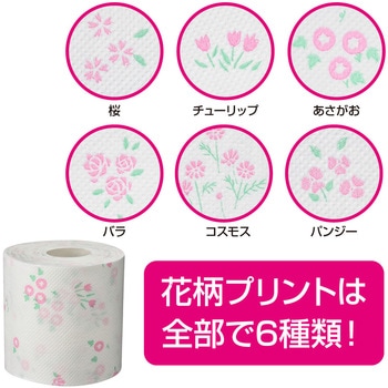 エリエール シャワートイレのためにつくった吸収力が2倍のトイレットペーパー フラワープリント香水付き 18R(ダブル) エリエール