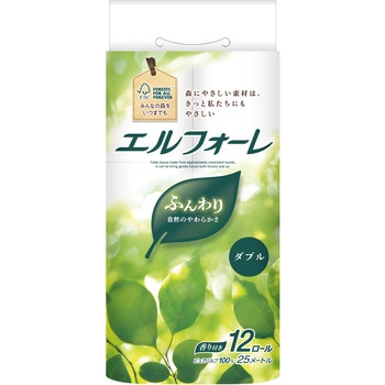 エルフォーレ トイレットティシュー 12R(ダブル) エリエール