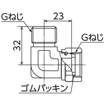 OS-528M-S ナット付エルボアダプター オンダ製作所 呼び径G1/2