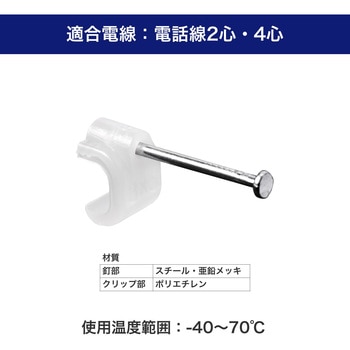 ケーブルステップル 釘止めタイプ ELPA