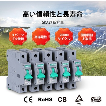 ミニチュアサーキットブレーカー RENOGY JAPAN 取付方式DIN Rail 極数1 - 【通販モノタロウ】