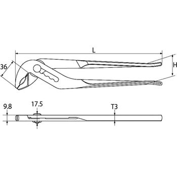 ウォーターポンププライヤ トップ工業