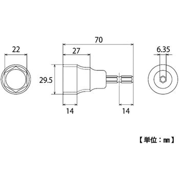 電動ドリル用ショートソケット トップ工業