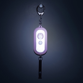 光る防犯アラーム 防犯ブザー 防雨タイプ LEDライト ELPA