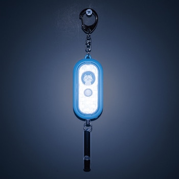 光る防犯アラーム 防犯ブザー 防雨タイプ LEDライト ELPA