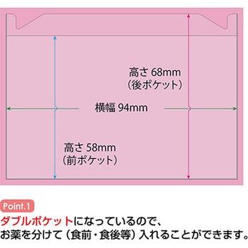 おくすりカレンダー ダブルポケットタイプ 金鵄製作所