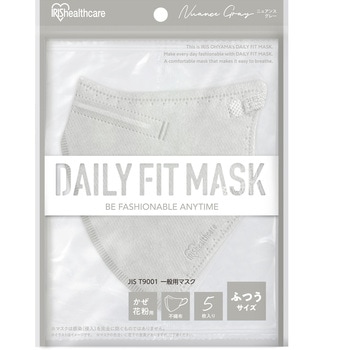 DAILY FIT MASK  立体 ふつう 5枚入 アイリスオーヤマ