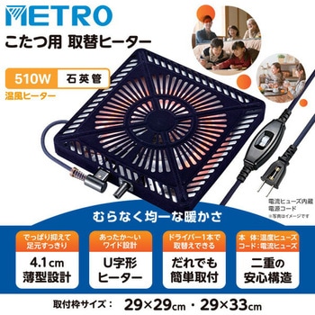 こたつ用取替ヒーター METRO