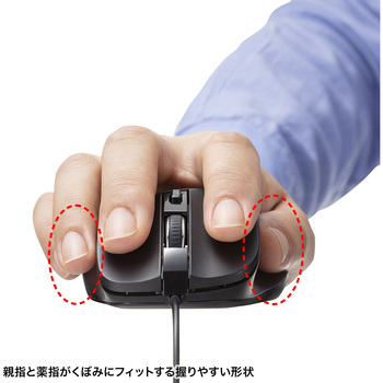 ブルーLEDマウス サンワサプライ