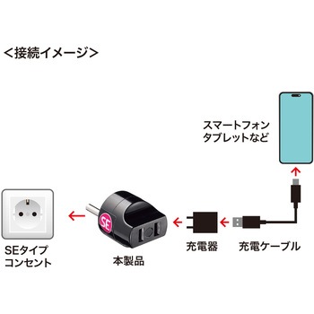 海外プラグ変換アダプタ サンワサプライ
