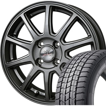 SP10 スタッドレス(冬)タイヤ + ホイール 4本set 【165/65R14 ...