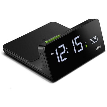 BC21B BRAUN Digital Alarm Clock Qiワイヤレス充電 ブラウン デジタル