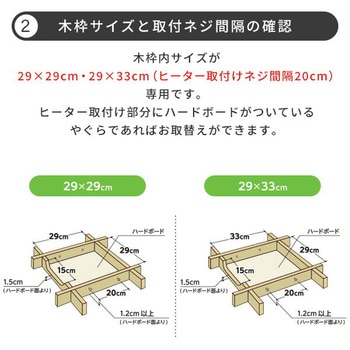 こたつ用取替ヒーター METRO