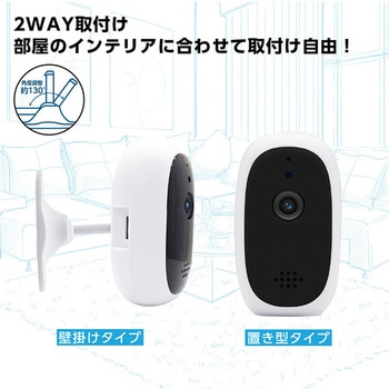 無線LAN接続小型ネットワークカメラ(2WAYタイプ) Fugu